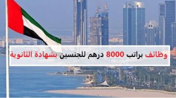 وظائف براتب 8000 درهم + عمولة في دبي