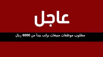 مطلوب موظفات مبيعات براتب يبدأ من 6000 ريال 11