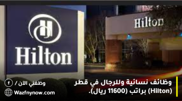 وظائف نسائية وللرجال في قطر (Hilton) براتب (11600 ريال). 9