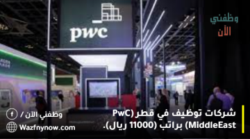 شركات توظيف في قطر (PwC Middle East) براتب (11000 ريال).
