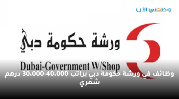 وظائف في ورشة حكومة دبي براتب 30،000-40،000 درهم شهري 1