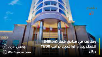 وظائف في فنادق قطر (Hilton) للقطريين والوافدين براتب 11700 ريال