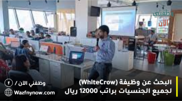 البحث عن وظيفة (WhiteCrow) لجميع الجنسيات براتب 12000 ريال
