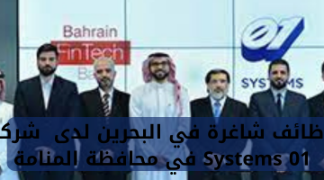 وظائف شاغرة في البحرين لدى  شركة 01 Systems في محافظة المنامة
