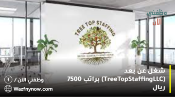 شغل عن بعد (Tree Top Staffing LLC) براتب 7500 ريال 20