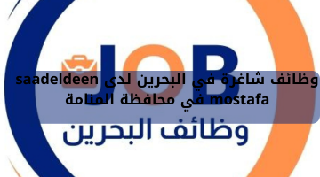 وظائف شاغرة في البحرين لدى saadeldeen mostafa في محافظة المنامة