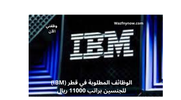 الوظائف المطلوبة في قطر (IBM) للجنسين براتب 11000 ريال 17