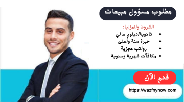 اعلان عن وظيفة مسؤول مبيعات بالرياض (رواتب مجزية) 2