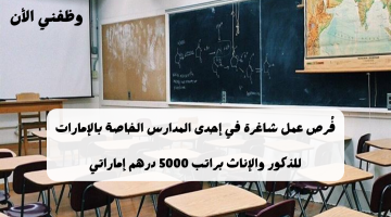 وظائف تدريس في مدارس خاصة بالعين الراتب 5000 درهم