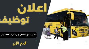 وظيفة سائق حافلة في الإمارات براتب 2000 درهم لجميع الجنسيات