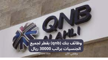 وظائف بنك (qnb) بقطر لجميع الجنسيات براتب 30000 ريال 7