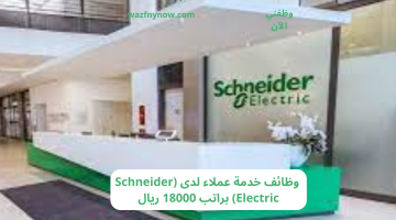 وظائف خدمة عملاء لدى (Schneider Electric) براتب 18000 ريال 15