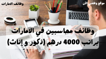 وظائف محاسبين في الإمارات براتب 4000 درهم لكلا الجنسين