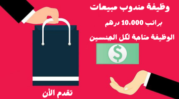 ابحث عن وظيفة (مندوب مبيعات) براتب 10،000 درهم في دبي للجنسين