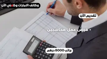 مطلوب محاسبين للعمل (بدون خبرة) الراتب 8000 درهم للجنسين 10