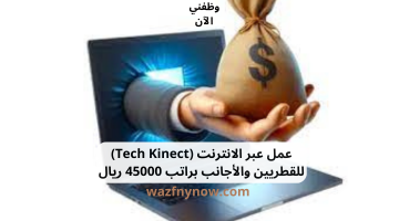 عمل عبر الانترنت (Tech Kinect) للقطريين والأجانب براتب 45000 ريال