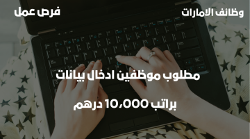 وظائف مدخل بيانات للعمل في أبوظبي براتب 10،000 درهم فأعلى 20