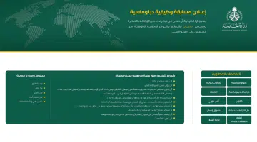 وظائف وزارة الخارجية السعودية 2024 بمختلف التخصصات (رجال / نساء) 2