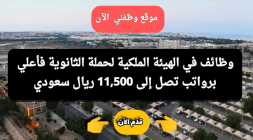 وظائف الهيئة الملكية لحملة الثانوية برواتب تصل إلى 11,500 ريال 18