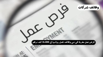 فرص عمل مغرية في دبي وظائف تصل رواتبها إلى 15،000 الف درهم 3