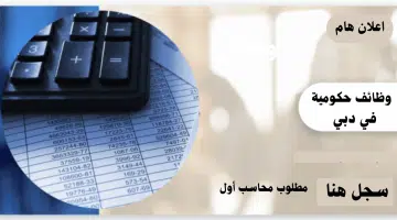 اعلان هام | مطلوب محاسب أول في جهة حكومية بدبي 16