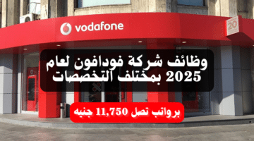 وظائف شركة فودافون (Vodafone) لعام 2025 بمختلف التخصصات برواتب تصل 11,750 جنيه 19