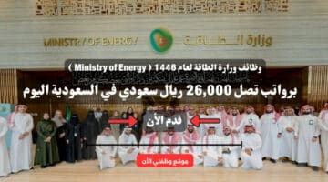 وظائف وزارة الطاقة لعام 1446 ( Ministry of Energy ) برواتب تصل 26,000 ريال سعودي في السعودية اليوم .. سجل الأن 7