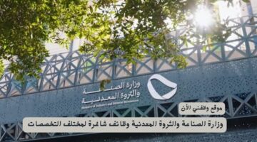 وزارة الصناعة والثروة المعدنية وظائف شاغرة لمختلف التخصصات 1
